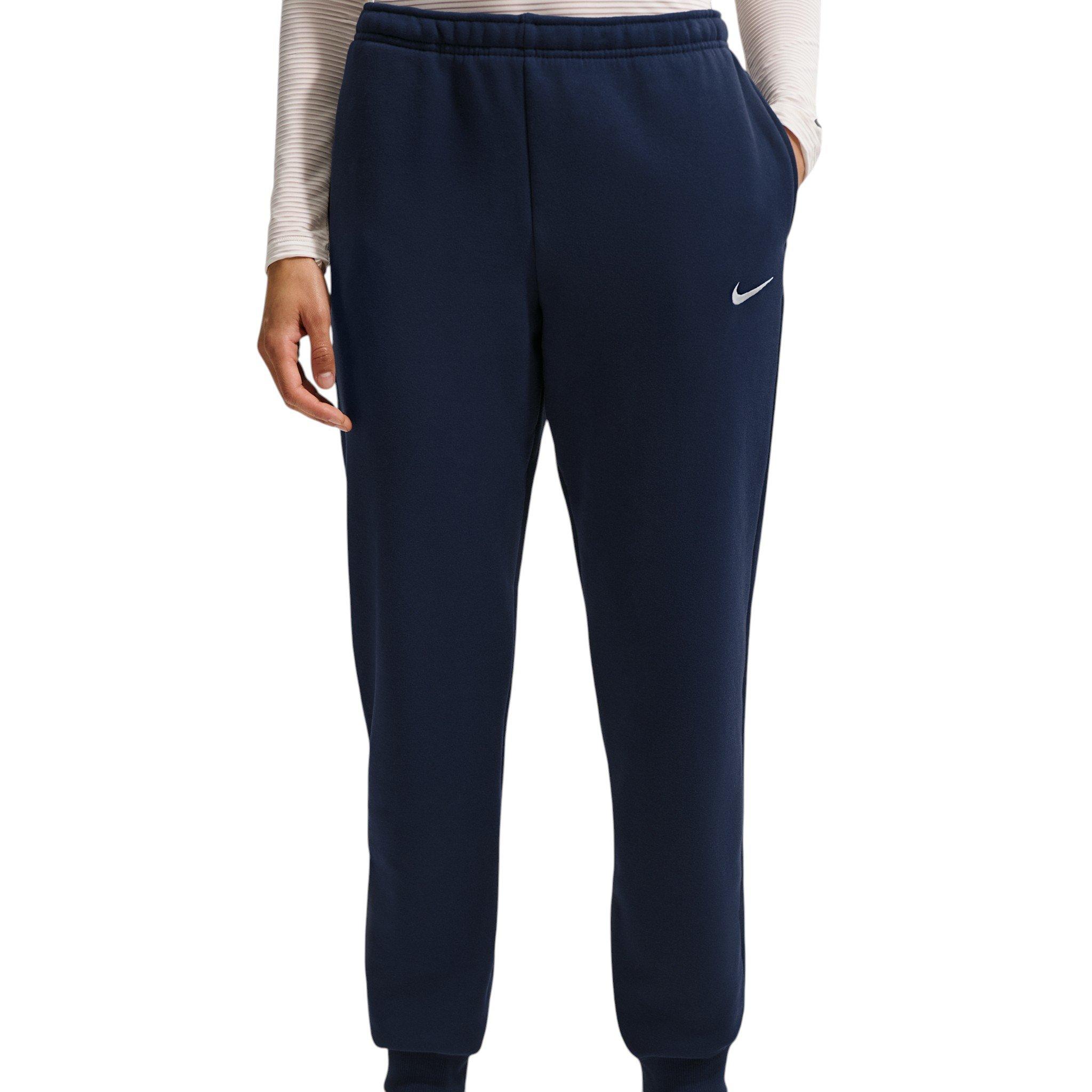 Nike Women's Studio Fleece Med-Weight Mid-Rise Joggers - Navy - NAVY